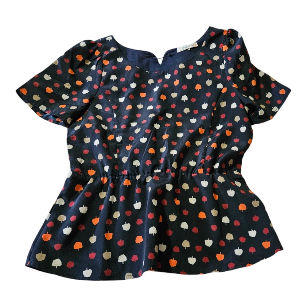 Free Bird fall pumpkin peplum top size small